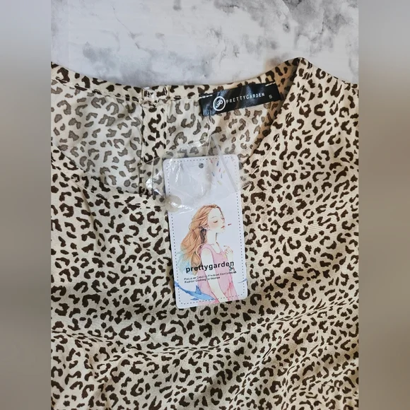 PRETTYGARDEN Maxi/Midi Leopard Print Dress! - Picture 8 of 8